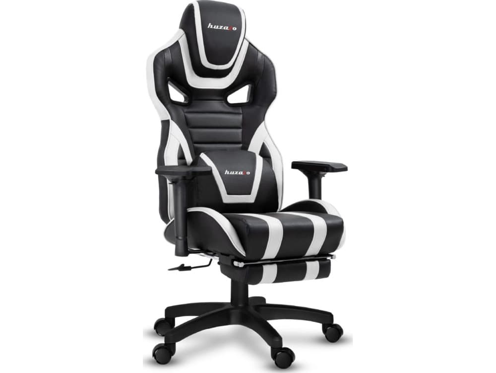Huzaro Force 7.5 Universal gaming stol Sort, Hvid