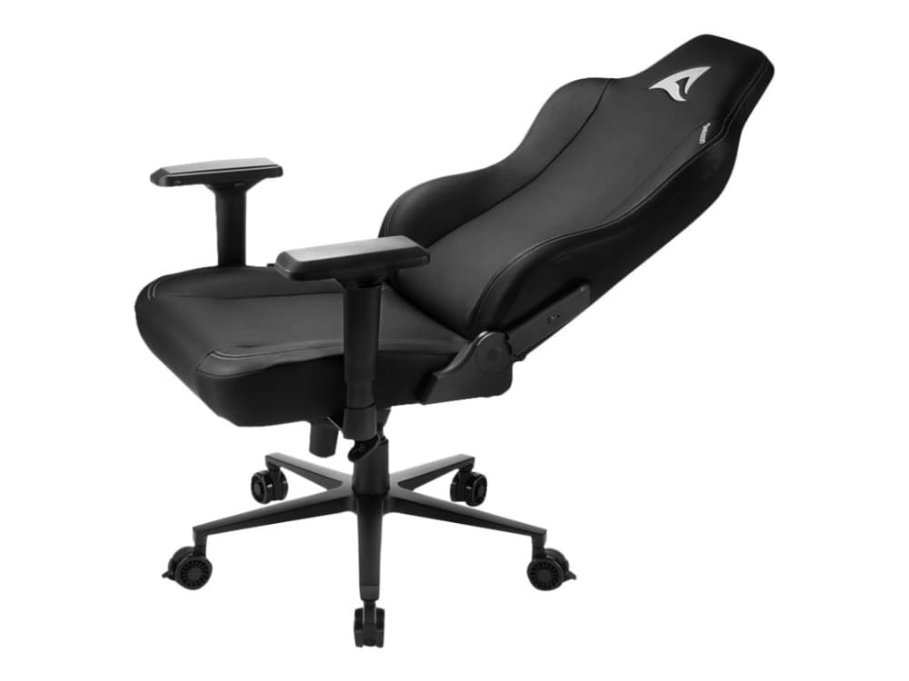 Sharkoon Skiller SGS40 - Stol - hög rygg - armstöd - T-formad - vridbar - svängbar - aluminium, polyuretan, stål, skumformad för höjd - svart