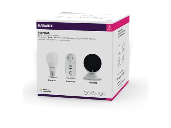 Marmitek Start MA - Aloitussarja - hjemautomatiseringssæt - trådløs - Wi-Fi - 2.4 Ghz