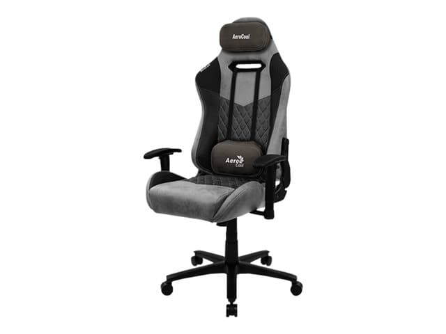 Aerocool DUKE AeroSuede, Universal spelstol, 150 kg, 125 kg, Nylon, Stål, Svart, Grå