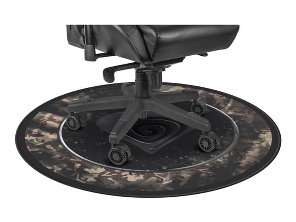 Genesis Tellur 500 MOC MAXI - Stolmatta för gaming - rund - 110 cm - military camouflage - grå, svart, grön, brun