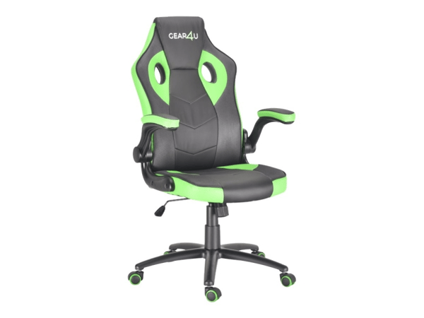 Gear4U Gambit Pro, PC-spelsstol, 150 kg, Stoppad sits, Stoppat ryggstöd, PC, Svart