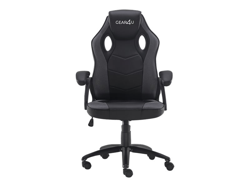 Gear4U Rook, PC-spelsstol, PC, 150 kg, Stoppad sits, Stoppat ryggstöd, Svart