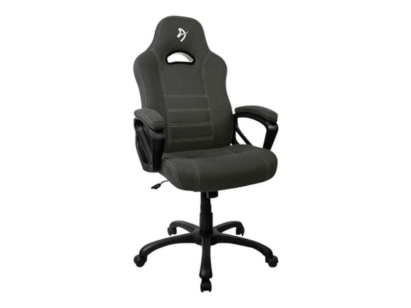 Arozzi Enzo - Stol - ergonomisk - armstöd - lutning - svängtapp - skumgummi, textil - grå, svart