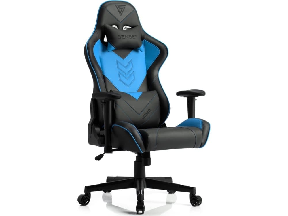 SENSE7 Vizard black and blue armchair