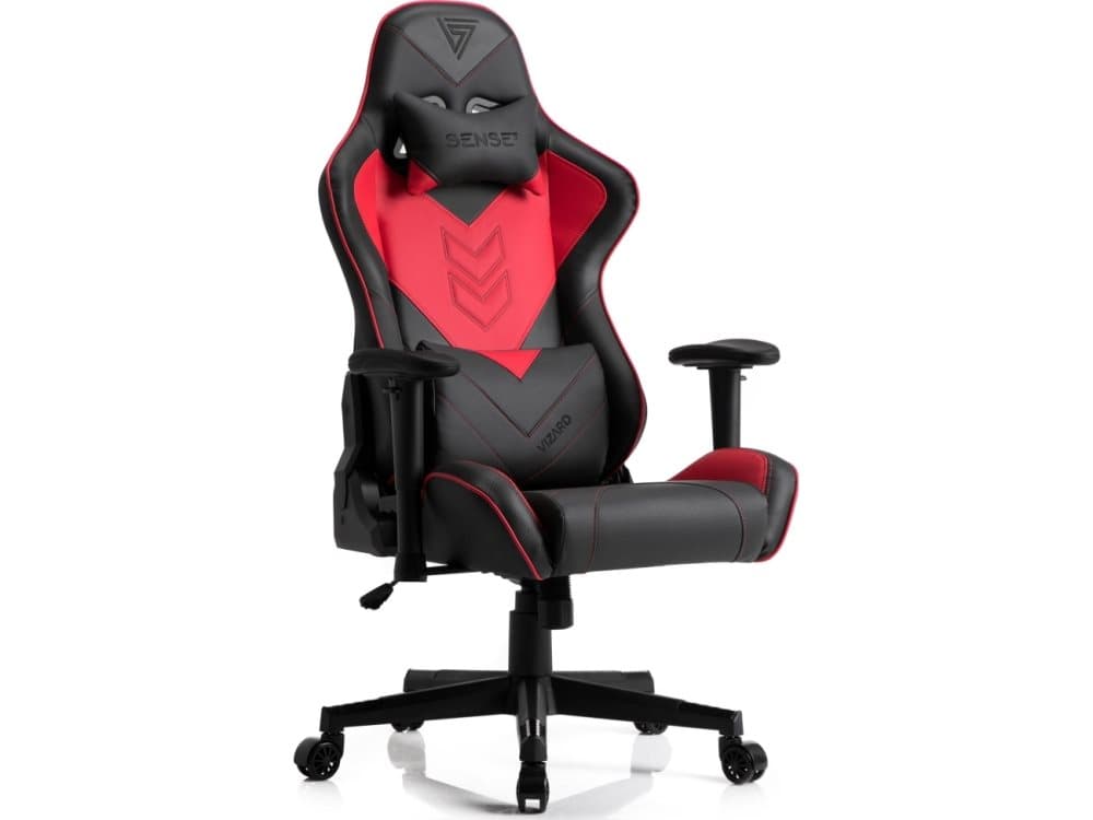 SENSE7 Vizard black and red armchair