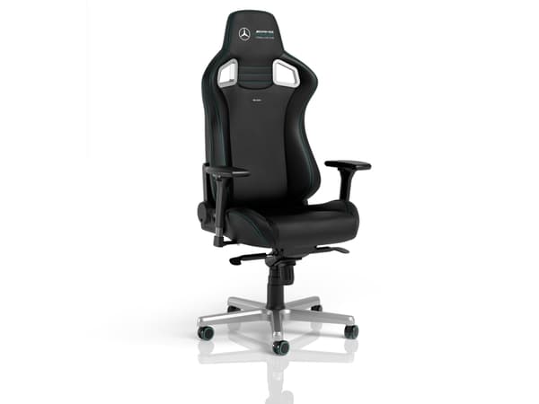 noblechairs EPIC Mercedes, PC-spelsstol, 120 kg, Stoppad sits, Stoppat ryggstöd, Stål, Armstöd 4D
