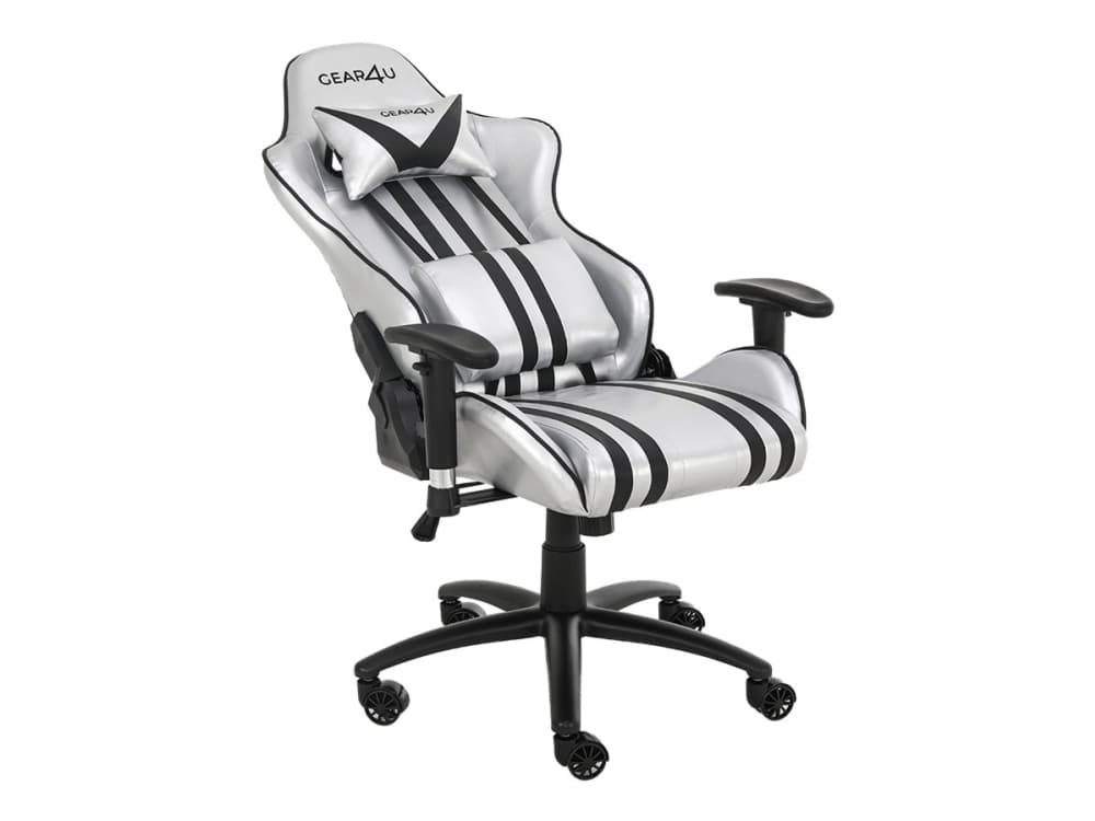 GEAR4U Elite Gaming Chair Silver
