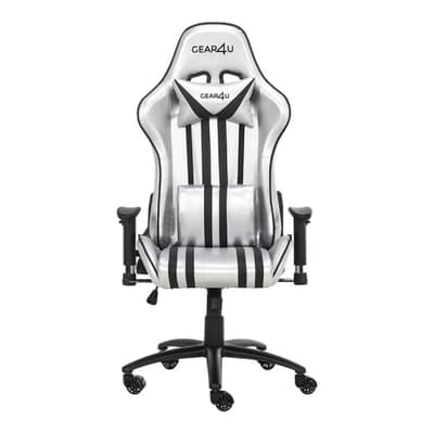 GEAR4U Elite Gaming stol. Silver.