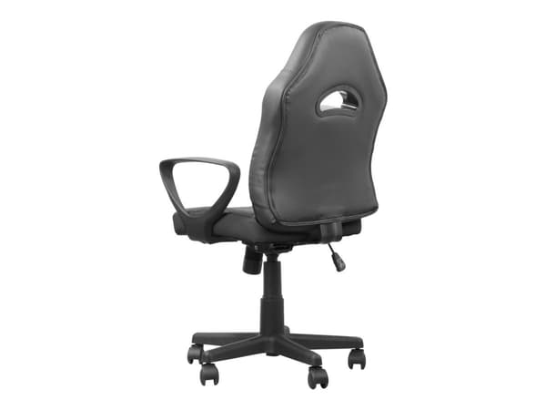 DELTACO GAMING GAM-094 - Spillestol - ergonomisk - høy bakside - armlener - roterende - kunstlær - svart