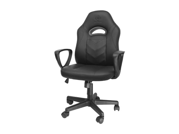 DELTACO GAMING GAM-094 - Spillestol - ergonomisk - høy bakside - armlener - roterende - kunstlær - svart
