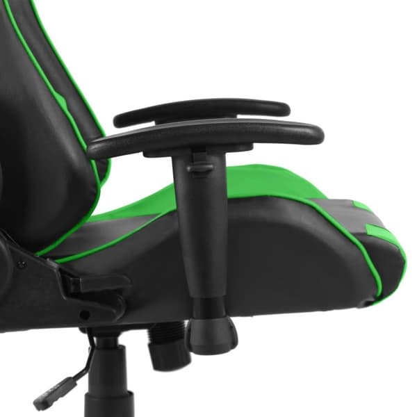 vidaXL Snurrbar gamingstol grön PVC