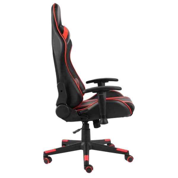 vidaXL drejelig gamingstol PVC rød