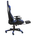 Miniatyrbillede 6 af 9: vidaXL drejelig gamingstol med fodstøtte PVC blå