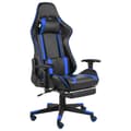 Miniatyrbillede 1 af 9: vidaXL drejelig gamingstol med fodstøtte PVC blå
