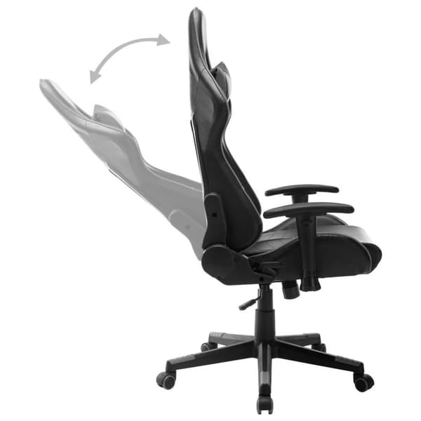 vidaXL gamingstol kunstlæder sort og grå