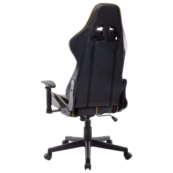 vidaXL Gamingstol svart och guld konstläder