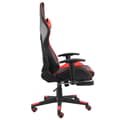 Miniatyrbillede 3 af 9: vidaXL drejelig gamingstol med fodstøtte PVC rød