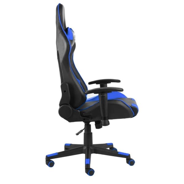 vidaXL drejelig gamingstol PVC blå