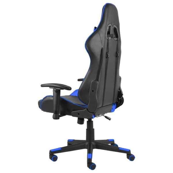 vidaXL drejelig gamingstol PVC blå