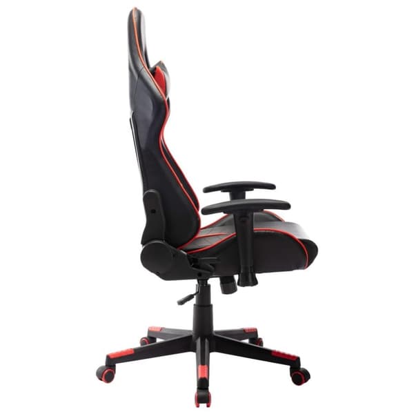 vidaXL gamingstol kunstlæder sort og rød