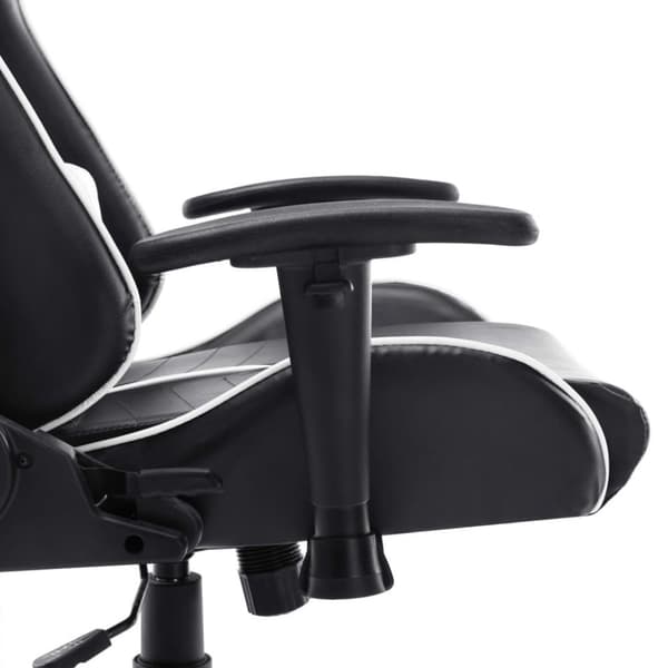 vidaXL gamingstol kunstlæder sort og hvid