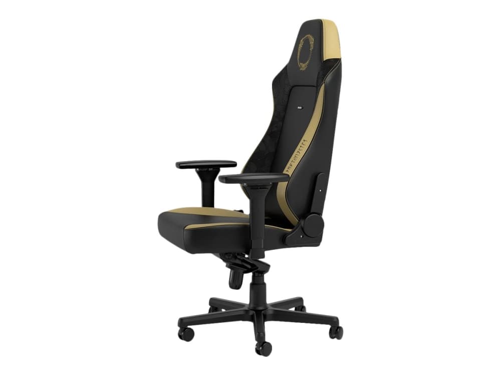 Noblechairs Hero - Stol - ergonomisk - armstöd - lutning - svängbar - aluminium, polyuretan, velour, minnesskum, kallskum, stålram, veganläder (PU) -
