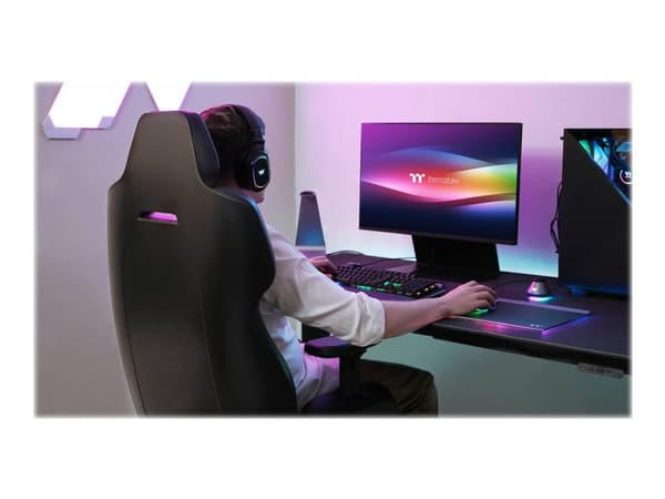 Thermaltake ARGENT E700, PC gamingstol, 150 kg, 170 cm, 190 cm, Sølv, Alumiini