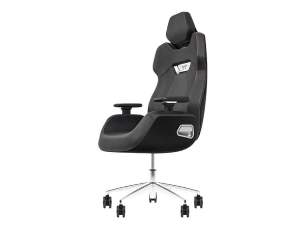 Thermaltake ARGENT E700 - Stol - ergonomisk - høy bakside - armlener - T-formet - tipping - roterende - aluminiumslegering, perforert lær, høytetthet