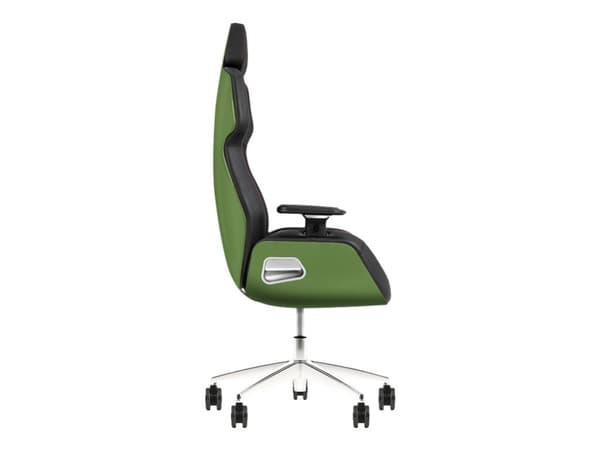 Thermaltake ARGENT E700 - Spillestol - ergonomisk - høy bakside - armlener - T-formet - tipping - roterende - aluminiumslegering, perforert lær, høyt