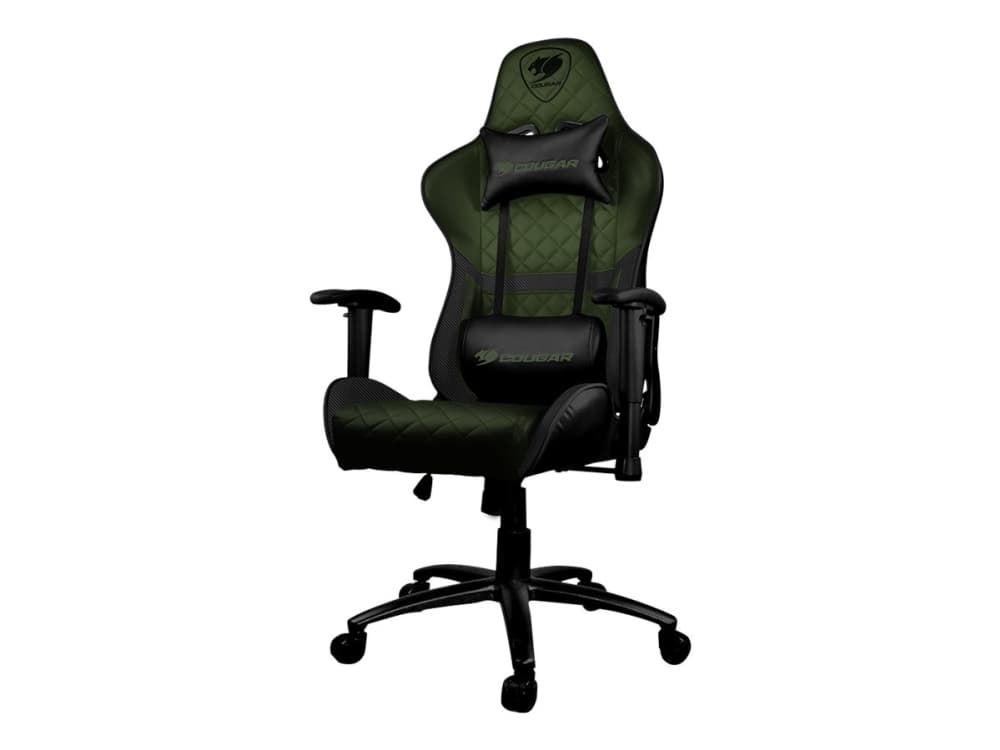 COUGAR Armor One X - Stol - hög rygg - armstöd - T-formad - vridbar - svängbar - stål, PVC-läder
