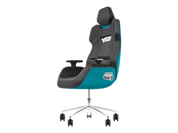 Thermaltake ARGENT E700 - Stol - ergonomisk - høy bakside - armlener - T-formet - tipping - roterende - aluminiumslegering, perforert lær, høytetthet