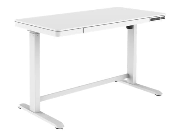 DIGITUS - Skrivbord - rektangulär - vit
