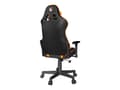 Miniatyrbild 3 av 5: Gembird SCORPION - Stol - ergonomisk - armstöd - T-formad - lutning - svängtapp - nylon, PVC, svamp, mesh - black mesh, orange skin