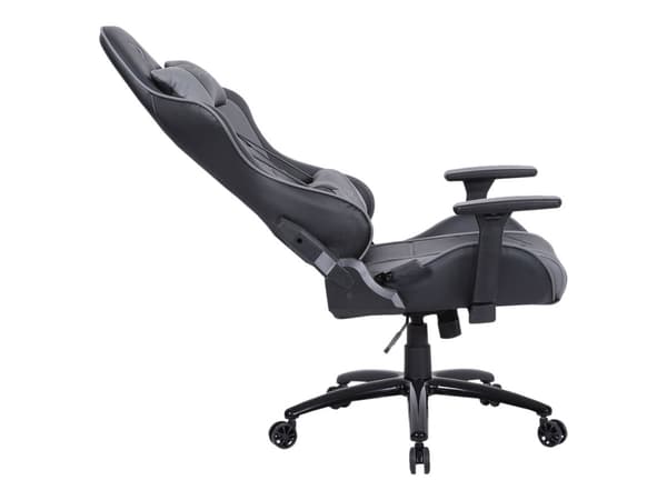 Steelplay SGC01 - Stol - ergonomisk - armlener - tipping - roterende - hard skum, polyuretan, polyvinylklorid (PVC) - grå