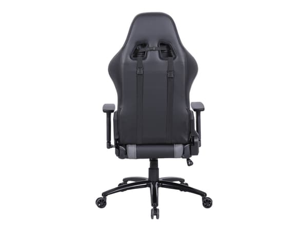 Steelplay SGC01 - Stol - ergonomisk - armlener - tipping - roterende - hard skum, polyuretan, polyvinylklorid (PVC) - grå