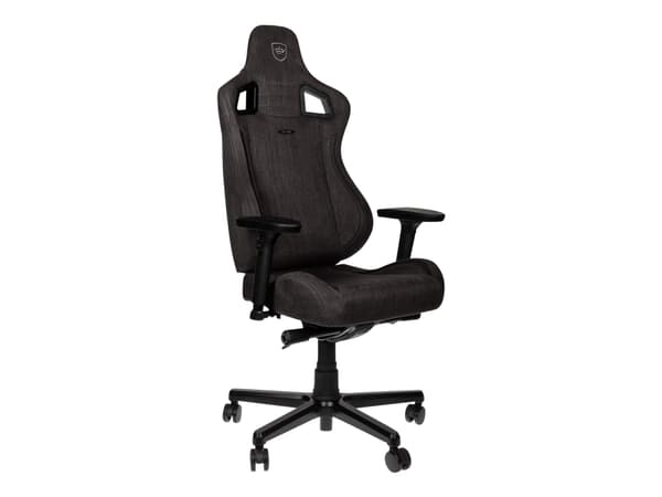 Noblechairs EPIC Compact - Stol - armlener - T-formet - tipping - aluminium, polyuretan, stoff, nylon/polyetylen, polyuretanlær, kaldskum, stålramme