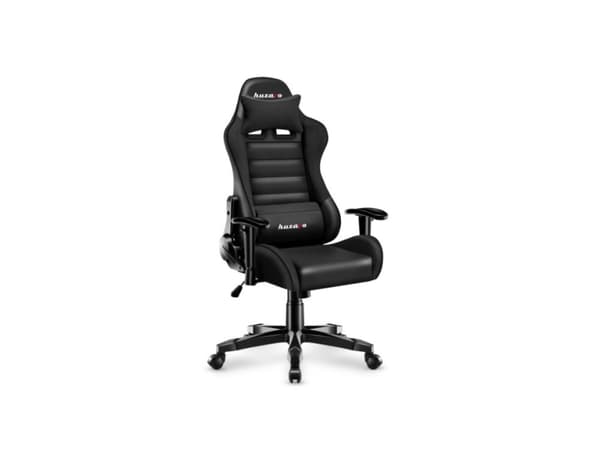Huzaro Ranger 6.0 Black, Universal gaming-stol, 130 kg, Bøttesete, Polstret Rygg, 100 cm, 160 cm