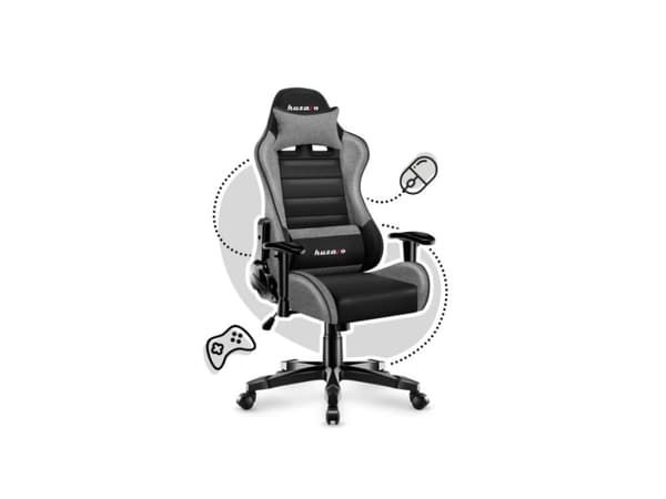 Pelituoli lapsille Huzaro HZ-Ranger 6.0 Grey Mesh, harmaa ja musta, harmaa ja musta