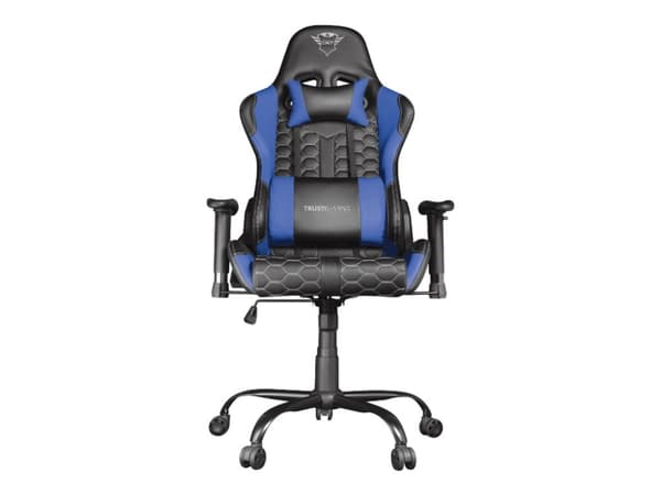 Trust GXT Resto 708B - Stol - ergonomisk - armlener - tipping - roterende - høydensitetsskumplast, polyuretanlær, metall, elastisk stoff, plastikk -