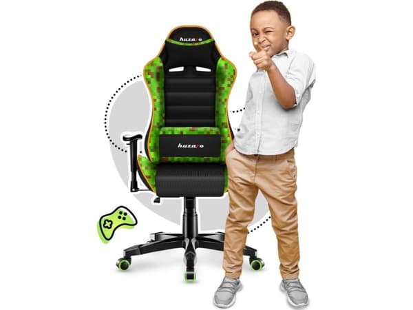 Huzaro HZ-Ranger 6.0 Pixel Mesh -pelituoli lapsille