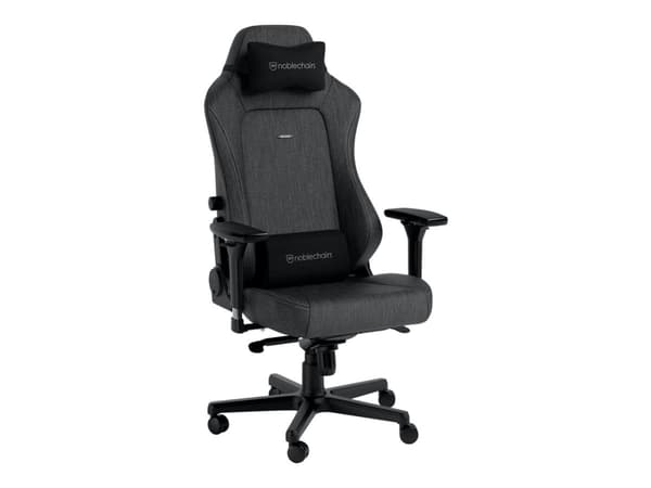 Noblechairs Hero TX - Stol - ergonomisk - armstöd - T-formad - lutning - aluminium, polyuretan, tyg, minnesskum, polyuretanläder, kallt skum, stålram