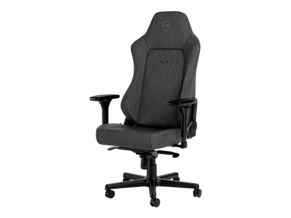 Noblechairs Hero TX - Stol - ergonomisk - armstöd - T-formad - lutande - aluminium, polyuretan, textil, memory foam, polyuretanläder, kallskum, stålr