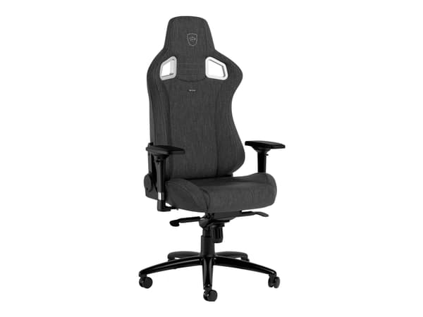 Noblechairs EPIC TX - Stol - ergonomisk - armlener - T-formet - tipping - aluminium, polyuretan, stoff, minneskumplast, nylon/polyetylen, kaldskum, s