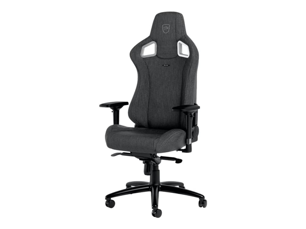 Noblechairs EPIC TX - Stol - ergonomisk - armstöd - T-formad - lutande - aluminium, polyuretan, textil, memory foam, nylon/polyeten, kallskum, stålra