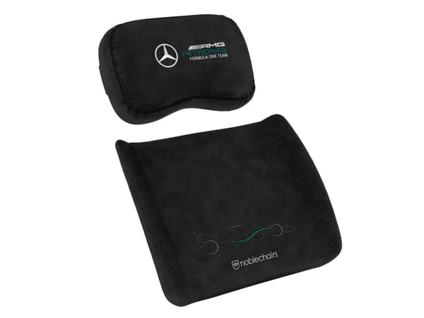 noblechairs Mercedes-AMG Petronas F1 Team, Putesett, Sort, 2 stykker, EPIC, ICON, and HERO