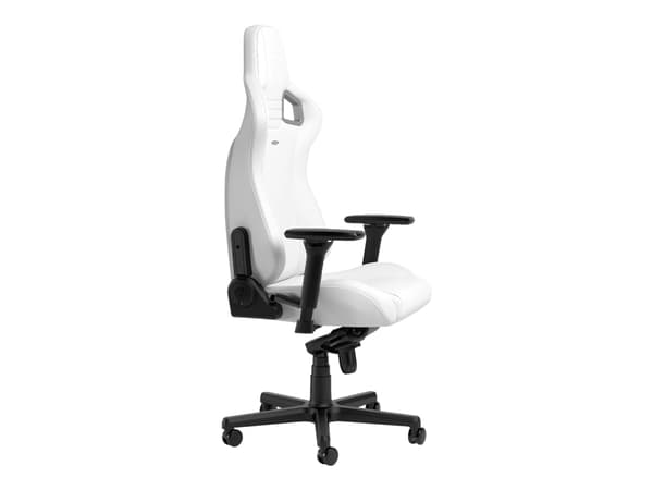 Noblechairs EPIC - Stol - ergonomisk - armstöd - T-formad - svängtapp - polyuretan, läderimitation, puderöverdragen aluminium, high-tech synthetic le