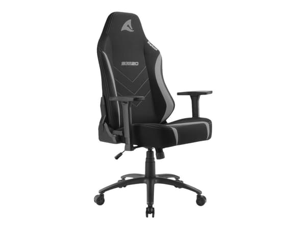 Sharkoon Skiller SGS20 - Stol - ergonomisk - høy bakside - armlener - T-formet - tipping - roterende - polyuretan, stål, høytetthets støpt skum, stål