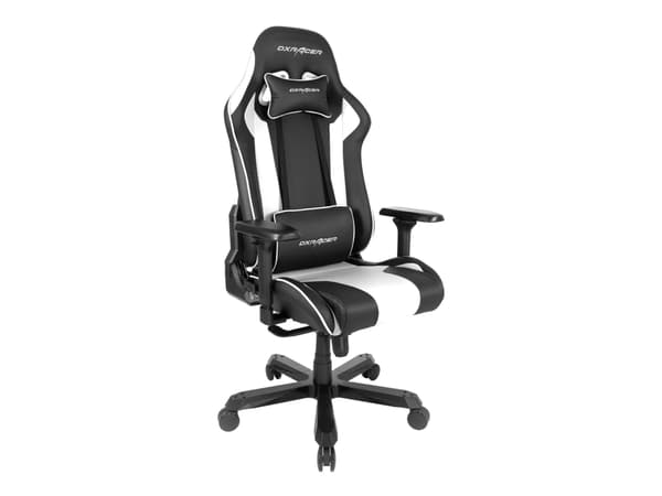DXRacer King Series OH/KA99 - Stol - ergonomisk - høy bakside - armlener - T-formet - tipping - roterende - aluminium, polyuretan fauxlær, høytetthet