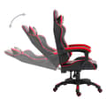 Miniatyrbild 3 av 8: Gamingstol Röd Konstläder